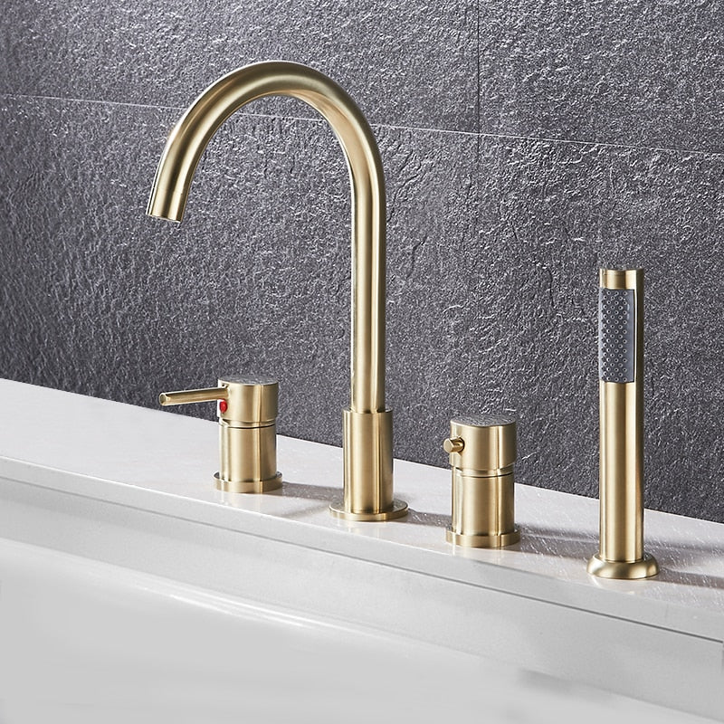 Sage Crescent - Modern Bathtub Faucet Deck Mount Tub Faucet