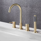 Sage Crescent - Modern Bathtub Faucet Deck Mount Tub Faucet