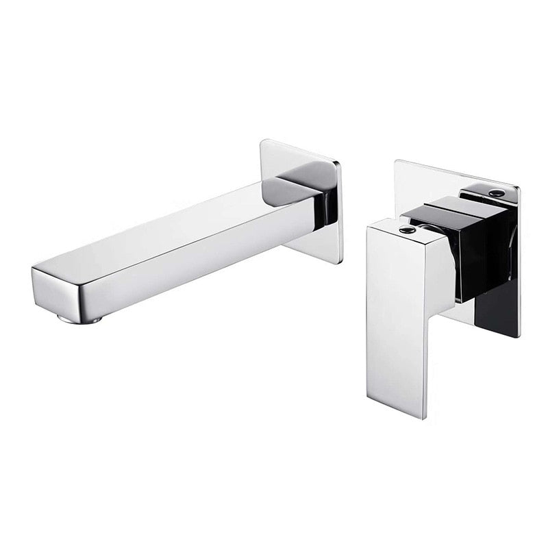 Drift Fjord - Modern Wall Mount Waterfall Bathroom Faucet