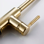 Bright Fern - Gold Kitchen Faucet With Sprayer