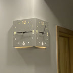 Ophelia - Nordic Square Modern Corner Wall Clock