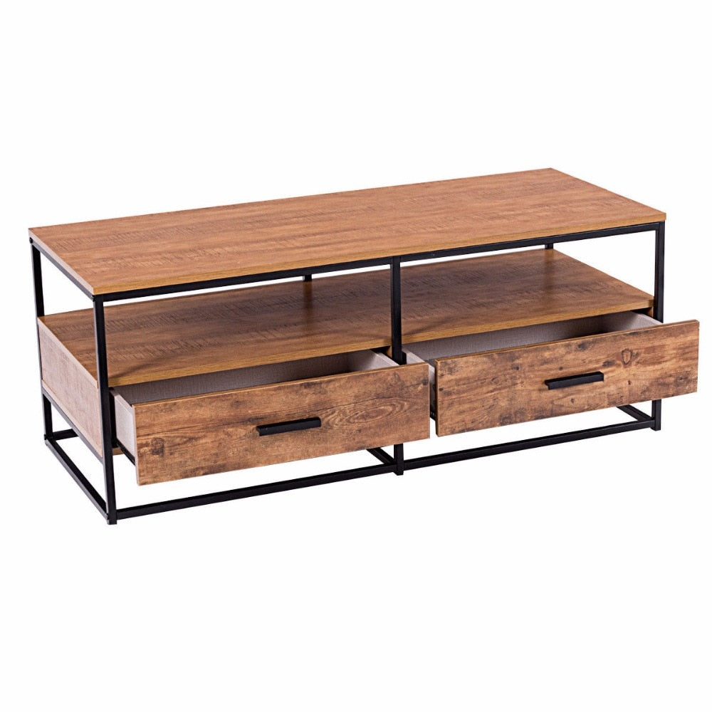 Minimal Field - Wood Coffee Table with Storage