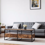 Minimal Field - Wood Coffee Table with Storage