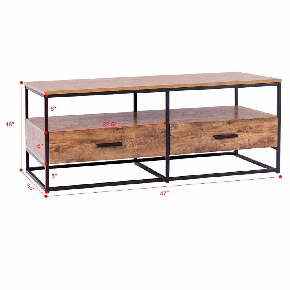 Minimal Field - Wood Coffee Table with Storage