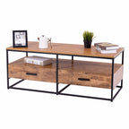 Minimal Field - Wood Coffee Table with Storage