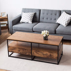 Minimal Field - Wood Coffee Table with Storage