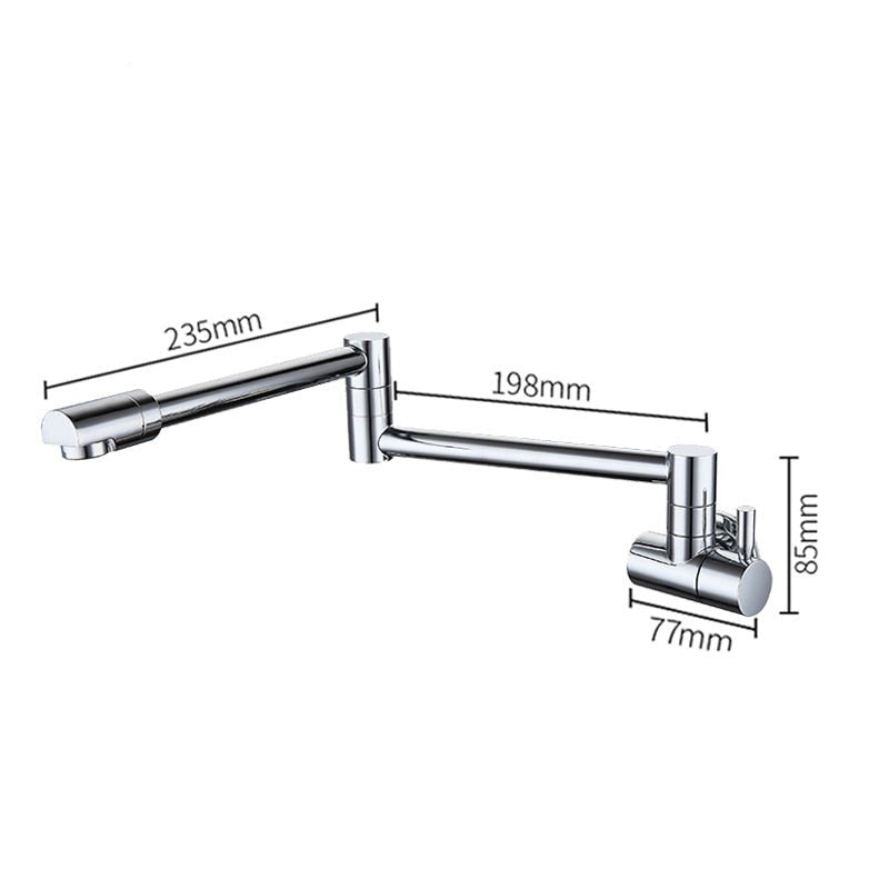 Minimal Cobalt - Modern Pot Filler Faucet Tap Wall Mounted Faucet