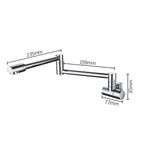 Minimal Cobalt - Modern Pot Filler Faucet Tap Wall Mounted Faucet