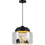 Zephyr Umber - Animal Pendant Light for Nursery Childrens Lighting