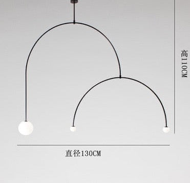 Raven Vessel Minimalist Bedroom Bedside Led Chandelier Light