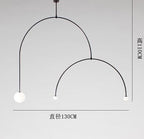 Raven Vessel Minimalist Bedroom Bedside Led Chandelier Light