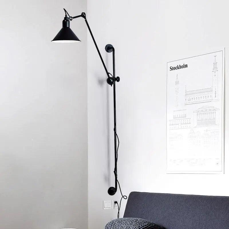 Pebble Glow - Industrial Plug In Wall Sconce