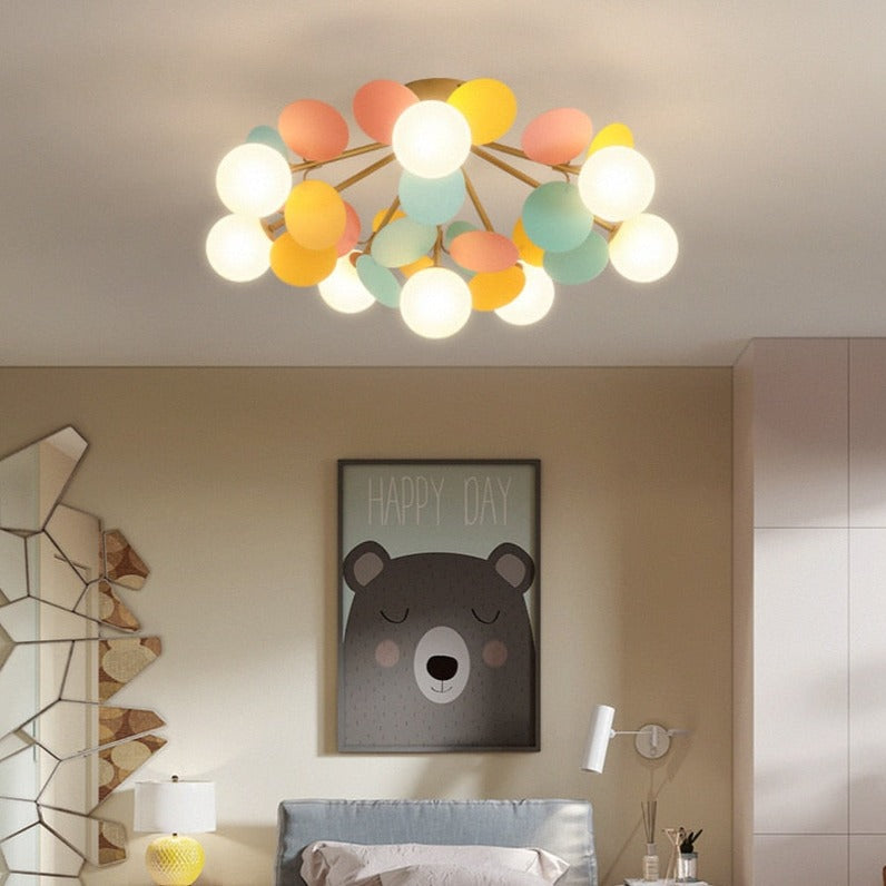 Ashen Bay - Modern Nursery Ceiling Light For Childrens Lighting