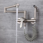 Silent Orchard - Wall Mounted Nordic Pot Filler Faucet Kitchen Faucet with Sprayer