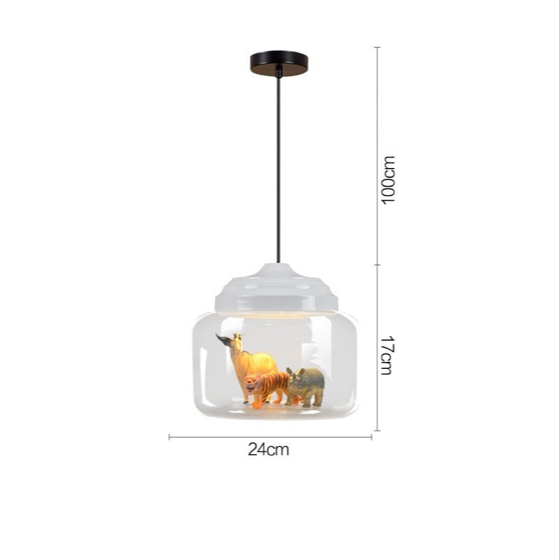 Zephyr Umber - Animal Pendant Light for Nursery Childrens Lighting
