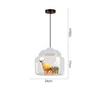 Zephyr Umber - Animal Pendant Light for Nursery Childrens Lighting