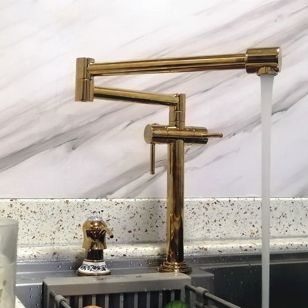 Woven Tide - Deck Mounted Pot Filler Faucet