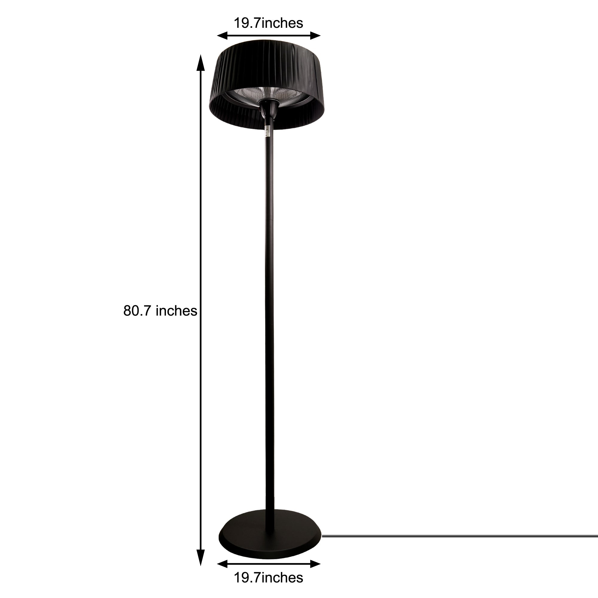 Astra - 1500W Heater Floor Lamp