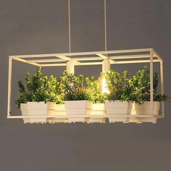 Dusk Ridge - Iron Garden Planter Light Chandelier