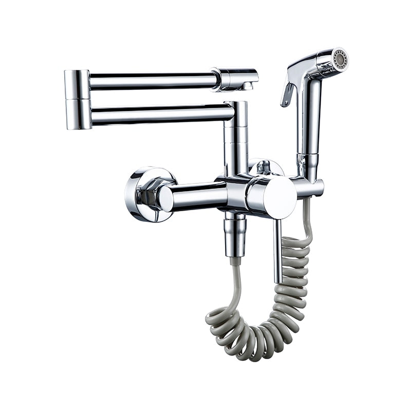 Sand Moor - Modern Kitchen Pot Filler Faucet Kitchen Faucet with Sprayer