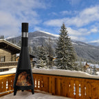 Ulric - Outdoor Chiminea Fireplace Iron Fire Pit