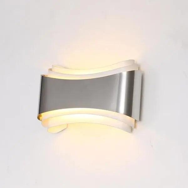 Midnight Slate - Curved Modern Wall Sconce with LED