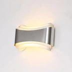 Midnight Slate - Curved Modern Wall Sconce with LED