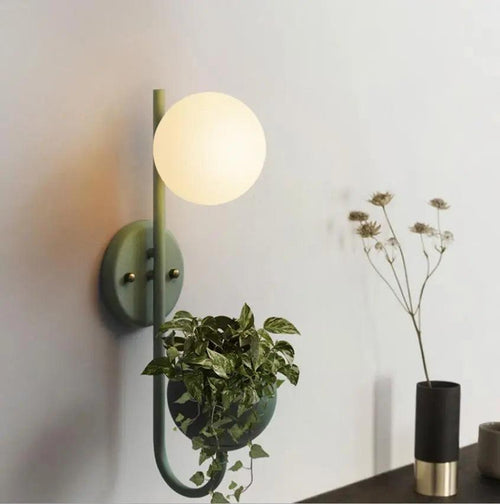 Birch Harbour Compass - Nordic Planter Light Sconce