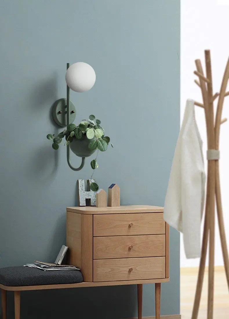 Birch Harbour Compass - Nordic Planter Light Sconce