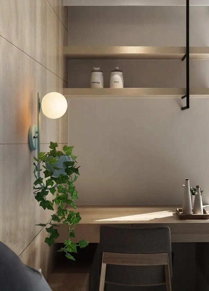 Birch Harbour Compass - Nordic Planter Light Sconce