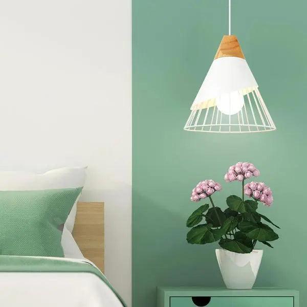 Hearth Halo - Nordic Wood Hanging Lights For Bedroom
