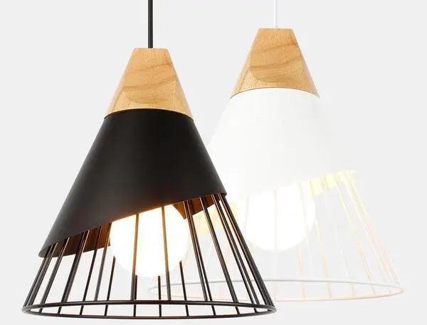 Hearth Halo - Nordic Wood Hanging Lights For Bedroom