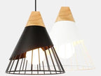 Hearth Halo - Nordic Wood Hanging Lights For Bedroom