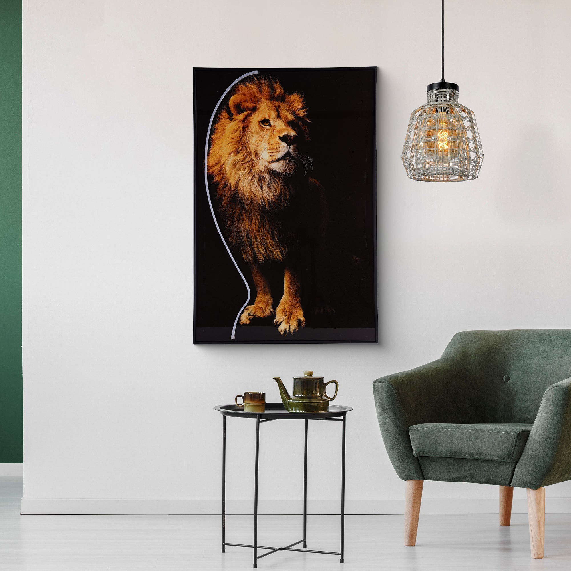 Kieran - Lion Wall Art with LED Lights