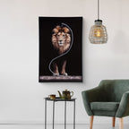 Kieran - Lion Wall Art with LED Lights