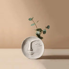 Ashen Lantern - Nordic Ceramic Face Vase