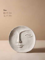 Ashen Lantern - Nordic Ceramic Face Vase