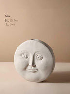 Ashen Lantern - Nordic Ceramic Face Vase