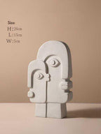 Ashen Lantern - Nordic Ceramic Face Vase