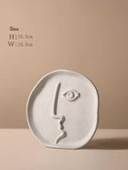 Ashen Lantern - Nordic Ceramic Face Vase