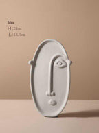 Ashen Lantern - Nordic Ceramic Face Vase