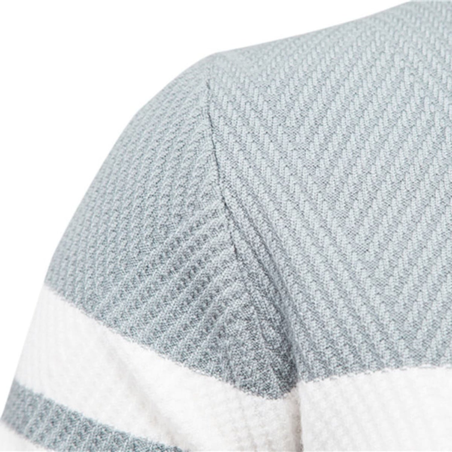 Lorenzo Cotton Blend Crewneck Sweater – Contrast Stripe Classic Fit Pullover