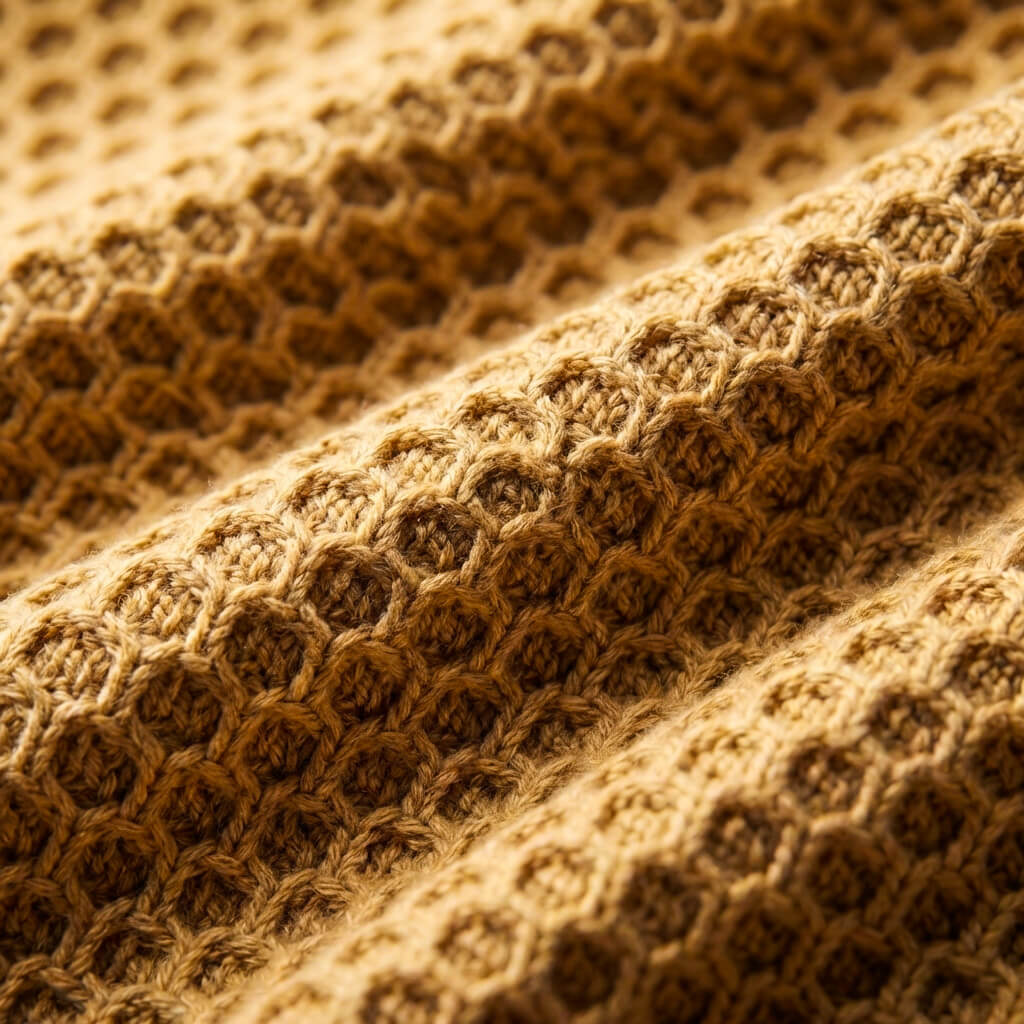 Lorenzo Honeycomb Knit Cardigan – Pima Cotton Ribbed Pocket Relaxed Fit Sweater