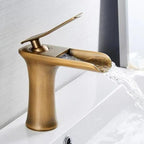 Meadow Pearl - Single Handle Gold Bathroom Faucet