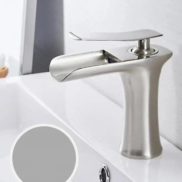 Meadow Pearl - Single Handle Gold Bathroom Faucet