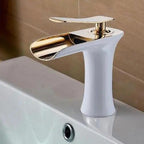 Meadow Pearl - Single Handle Gold Bathroom Faucet