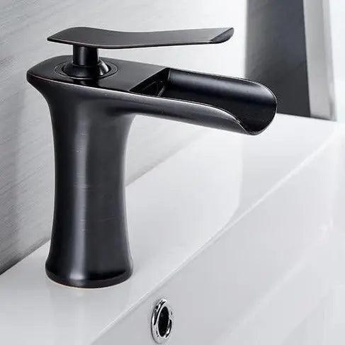 Meadow Pearl - Single Handle Gold Bathroom Faucet