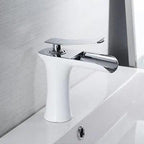 Meadow Pearl - Single Handle Gold Bathroom Faucet
