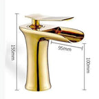 Meadow Pearl - Single Handle Gold Bathroom Faucet
