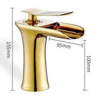 Meadow Pearl - Single Handle Gold Bathroom Faucet